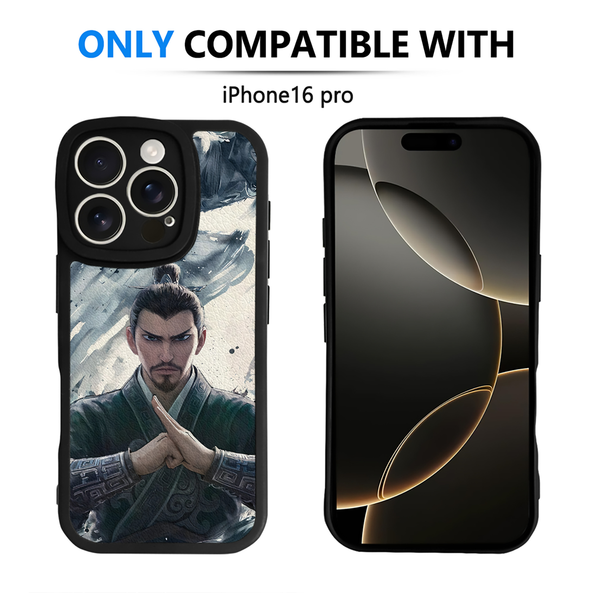 （画像用） Ne Zha 2 ナタ 魔童の大暴れ 【iPhone 16シリーズ対応】シリコンスマホケース（レザー調） 材質：シリコン